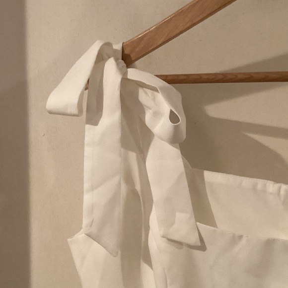 Lulu's White Tie-Shoulder Mini Dress - Picture 7 of 14